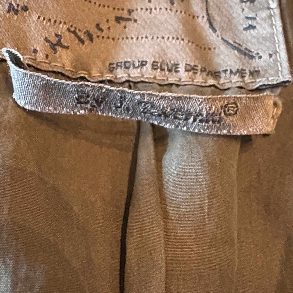 Taverniti So Jeans Olive Jacket with Unique Details - Picture 3 of 12